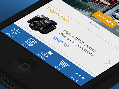 walmart Ios7 concept app buttons icons ios ios 7 iphone redesign store walmart