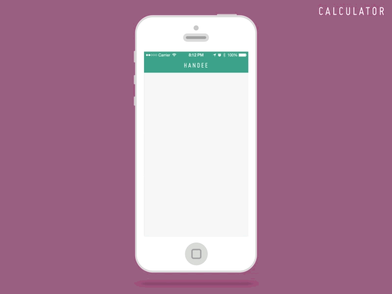 [gif] calculator animation after effects animation calculator handee interface iphone prototype ui utilities