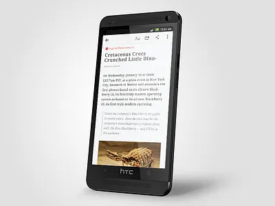 RSS Reader android font read