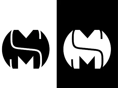 Monogram Dribbble Sized 01 black branding business business card job logo monogram personal process resume self promotion white