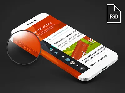 Iphone 6 Wrap Around screen design detail device download free freebie ios iphone psd resources screen template