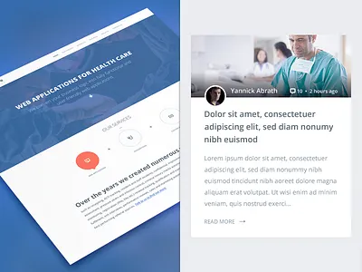 Health Care Integrations aged care blue care doctor health icons integration pakistan responsive slider ui design