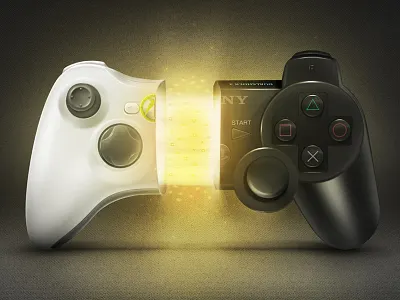 X-Station controller digital art game illustration photoshop playstation xbox360