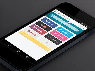 Next Browser Homepage android browser ui
