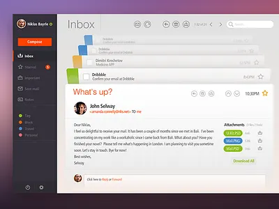 Email App app email sanadas ui