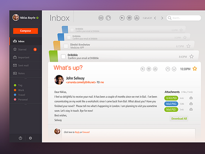 Email App app email sanadas ui