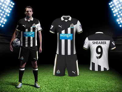 Newcastle United shirt design football illustration kit design soccer sports