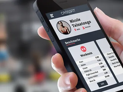 Crossfit Profile UI app crossfit iphone5 profile stats ui