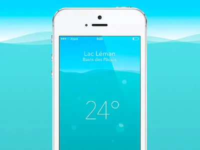 Splash° android app flat design gradient ios ios7 iphone minimal splash swiss