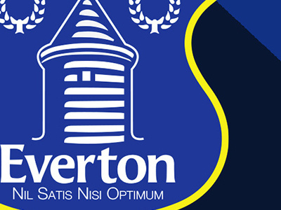 Everton Badge 3DLong Shadow badge crest everton football long shadow soccer