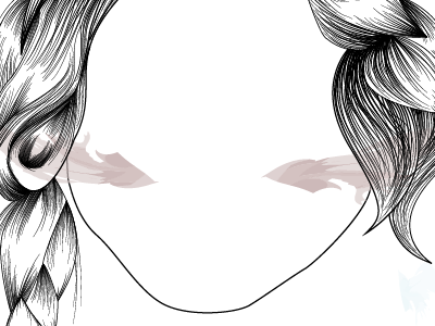 Dreamlines clean face girl lines pink