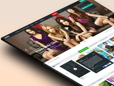 Responsive Theme Design movies multimedia music responsive template