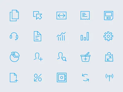 Wallmob icons blue design flat icon ios ios 7 simple stroke thin ui wallmob