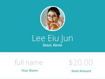 Payment profile flat awesome bluefox flat ui ribbon