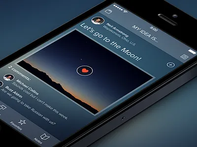 Untitled iOS App [My idea is…] app blur ios7 iphone stuff ui
