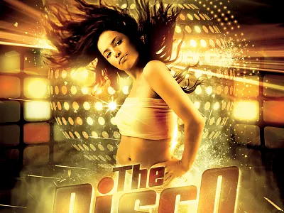 The Disco Queen club dance disco flyer funky music nightclub party poster print template