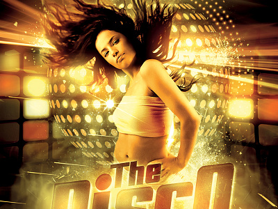 The Disco Queen club dance disco flyer funky music nightclub party poster print template