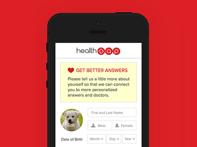 Personalization Screen app form healthtap heath ios layout personallize sketch ui ux