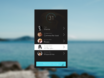 Music guessing app redesign app ios iphone app music name that jam