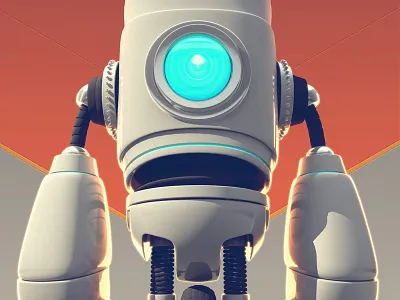 Robot03 3d c4d cg cinema 4d digital illustration render robot vray