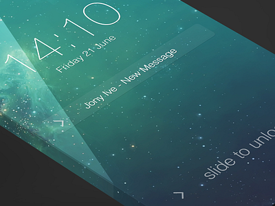 iOS7 - Lockscreen 7 ios iphone6 lockscreen retina