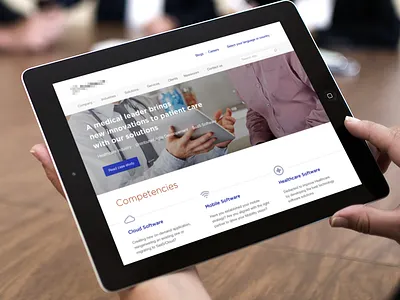 Corporate website banner flat grid homepage layout minimal responsive slider typography ui website