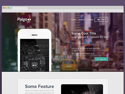 Palgo Wallet app desktop landing mobile money pattern splash startup wallet