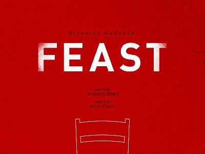 FEAST - Poster fringe play poster yeg