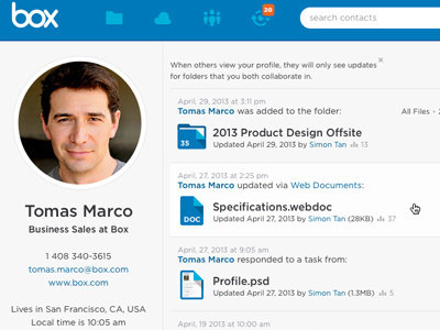 Box Profile box flat icons profile simple ui