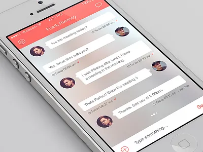 ChatAppUI iOS7 app betraydan blur chat flat design flatui ios7 messages mobile ui