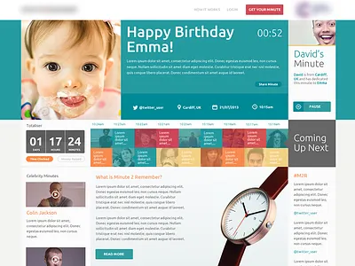 Another charity project! charity flat fundraising timeline ui