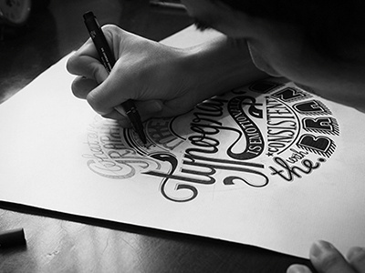 Typography black bratus handmade lettering logo quote typography vietnam vintage typography