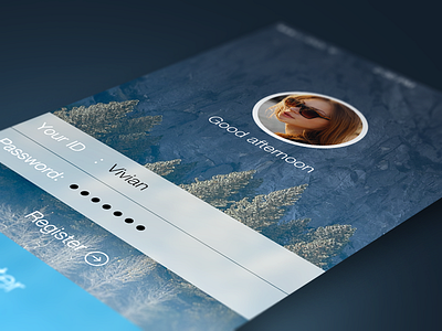 login UI interface ios7 iphone login ui