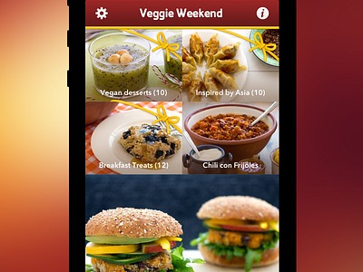 Veggie Weekend Grid grid ribbon vegan vegetarian