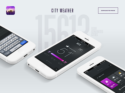 City Weather landing page interactive rally rally interactive