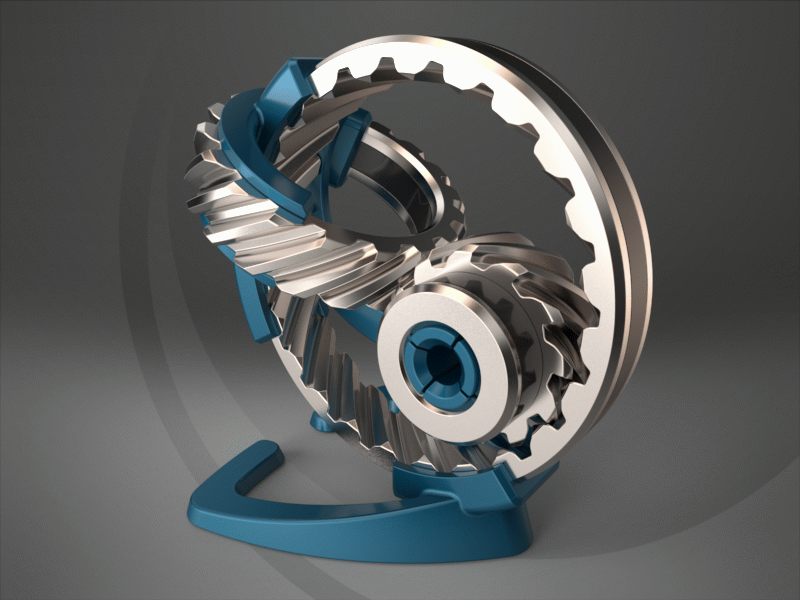 Clockwork 3d animation clockwork gear gif helical metal motion graphics steampunk steel