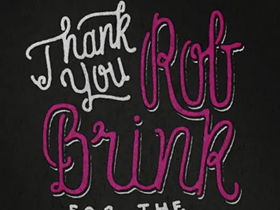 Rob Brink Dribbble hand lettering pen and ink typography