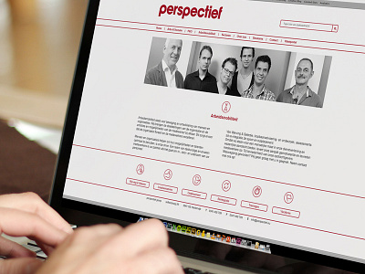 Sub page business crimson design icon icons identity red space visual website white