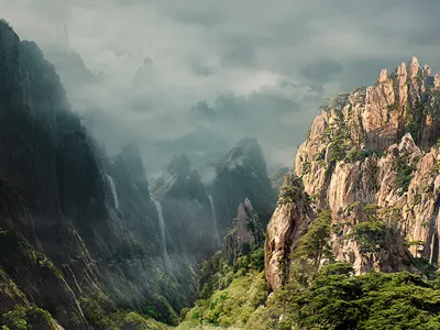 Stormy digital art matte painting mountains photomanipulation photoshop stormy