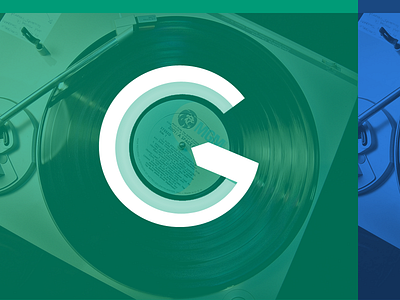 Music Service Branding - G branding emerald logo music vinyl