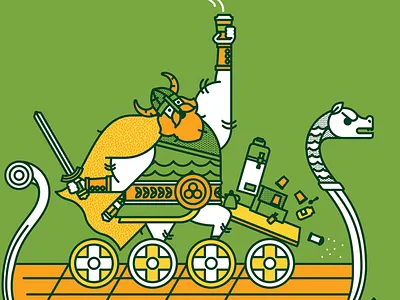 SHIP IT (3 of 3) art direction bright coffee fun help center illustration self service viking zendesk