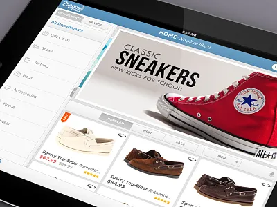 Zappos iPad ipad mobile ui ux zappos