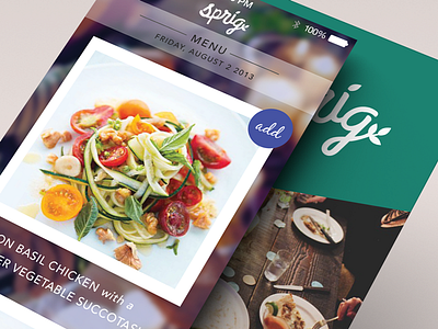 Menu App ios7
