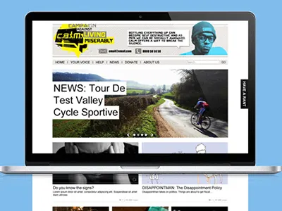 Proposed c.a.l.m website design ux web