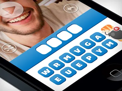 Guess app bomb guess icon ios iphone letters mobile play reset shuffle video