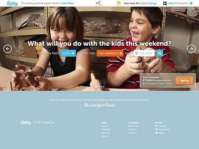 Home event feelday flags header homepage responsive