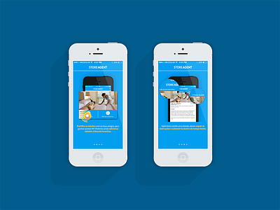 App WIP: StoreAgent's Walkthrough app app design ios 7 mobile tutorial uiux walkthrough