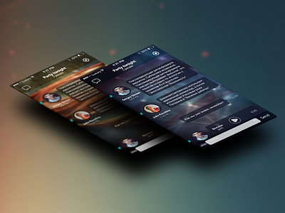 Flat messenger app chat flat ios ios7 iphone messenger ui