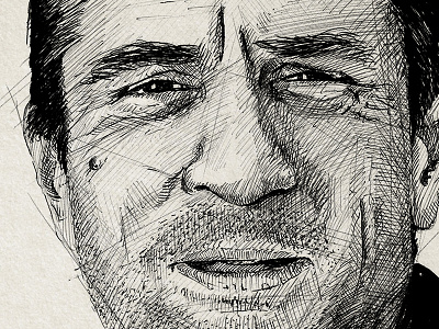 De Niro sketch black white de niro illustration jack walsh midnight run pen robert de niro sketch