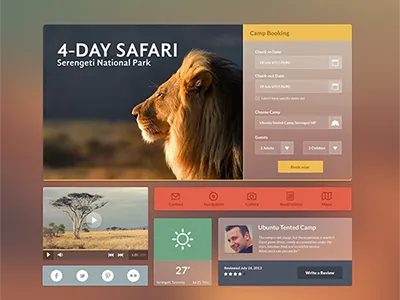 Safari button clean design flat glass lion menu navigation safari ui ux web